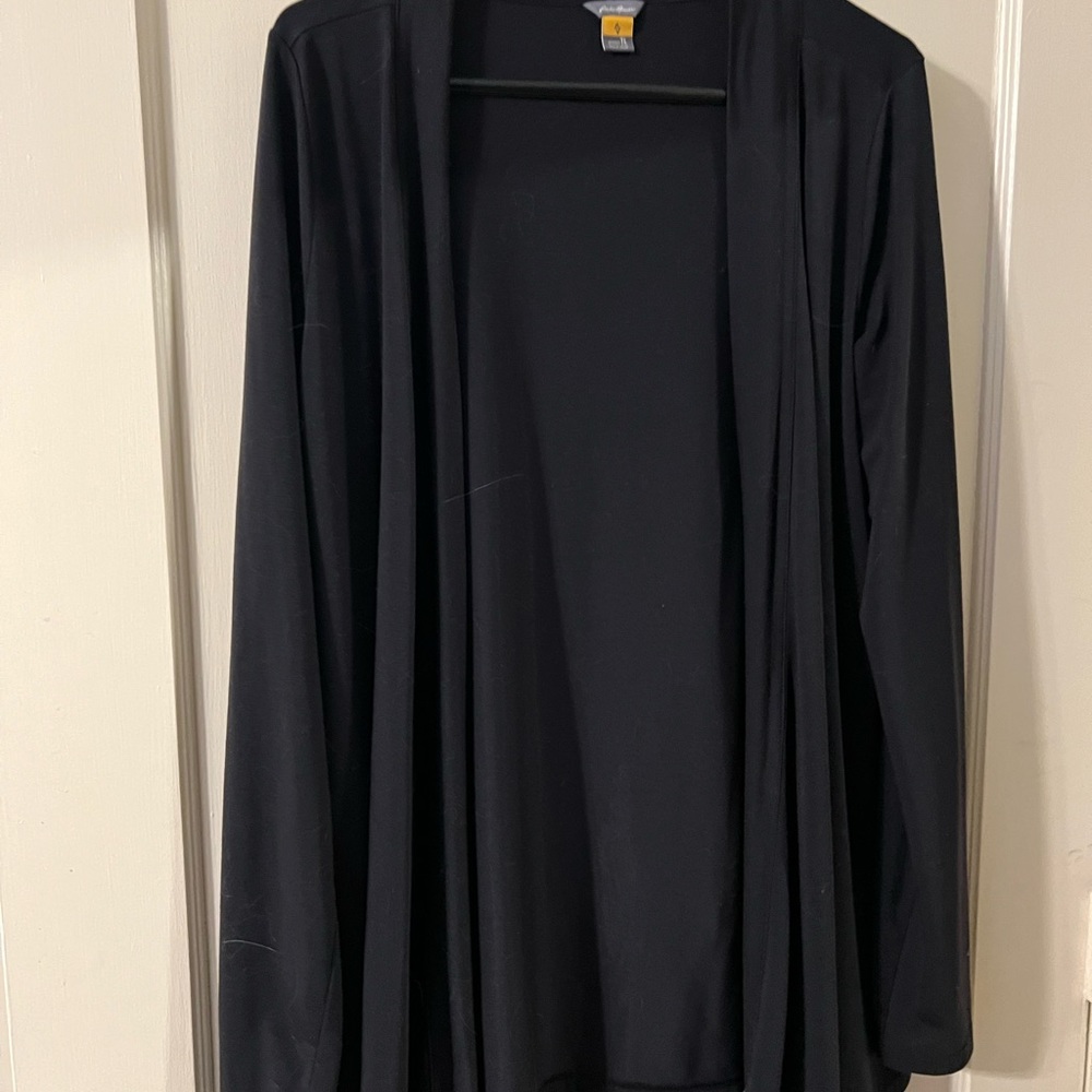 Eddie Bauer long open cardigan/wrap